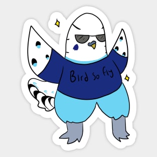 Birb so Fly Sticker